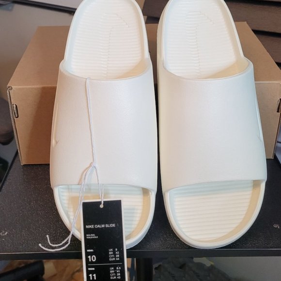 Nike Calm Unisex Slides SAIL/ White Slides New In Box SIZE 7 main image 4